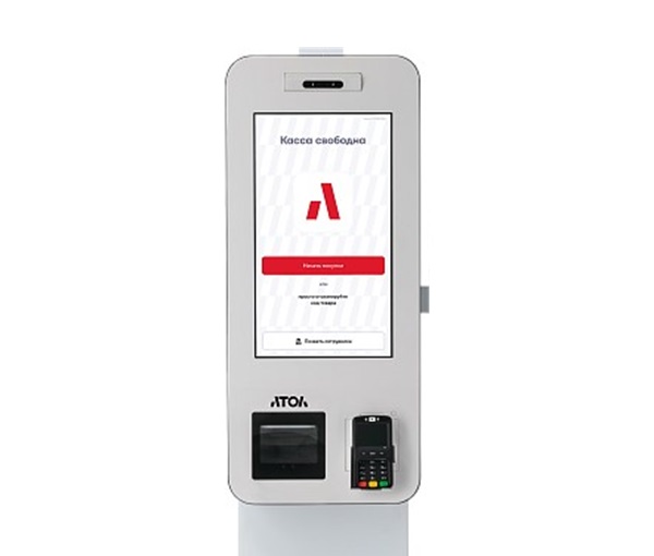 касса самообслуживания атол ксо 3245 (j6412, 4/128gb, без wifi, без ос, mindeo, ind., кр.пин-пад,