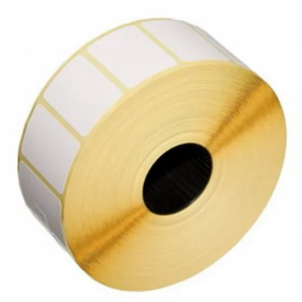 термотрансферная этикетка 20х20мм полуглянец втулка 40мм 2000