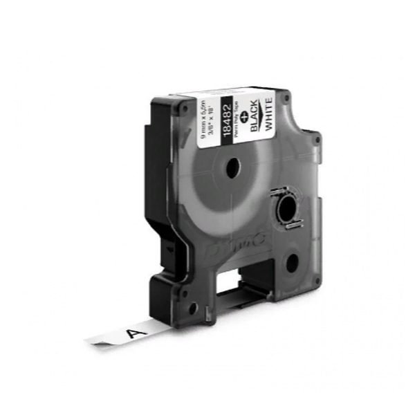 картридж c полиэстеровой лентой для принтеров dymo rhino 5.5 м х 9 мм белый