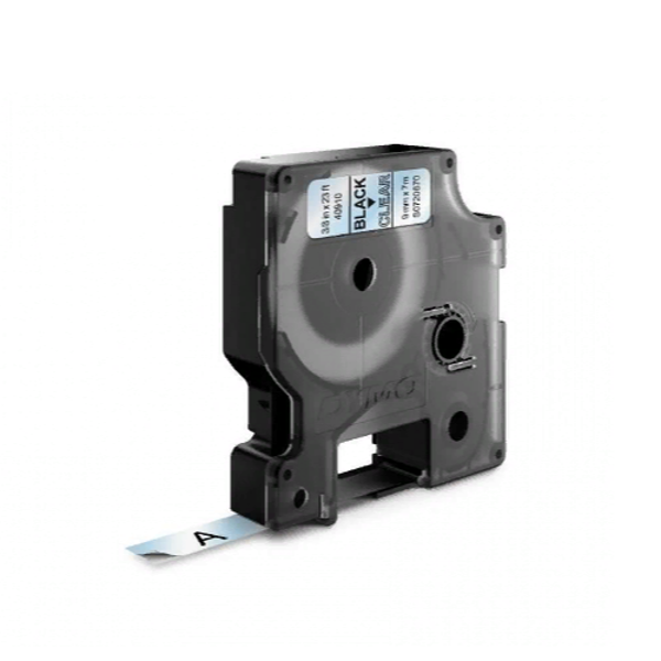 картридж с виниловой лентой d1 для принтеров dymo label manager, пластик 9 мм х 7 м, прозрачный