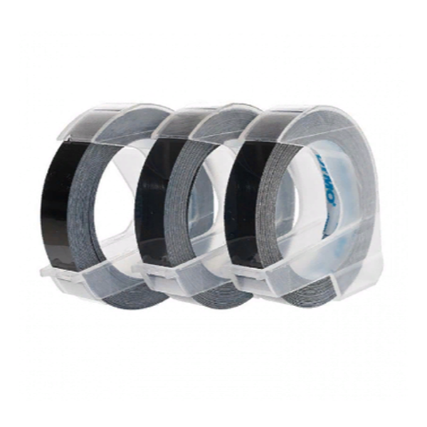 лента для механических принтеров dymo omega, цвет черный, 3 шт