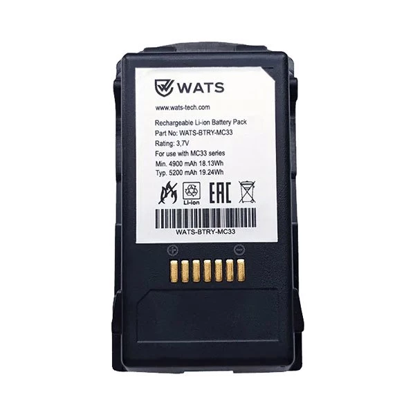 аккумуляторная батарея 5200 mah wats для тсд zebra mc32/mc33 (wats-btry-mc32/33-52ma)