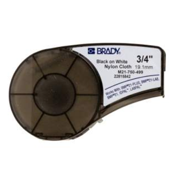 картридж bradym21-750-499 лента 19.05mm/4.87m, нейлон, черный на белом m21-750-499 лента 19.05mm/4.87m
