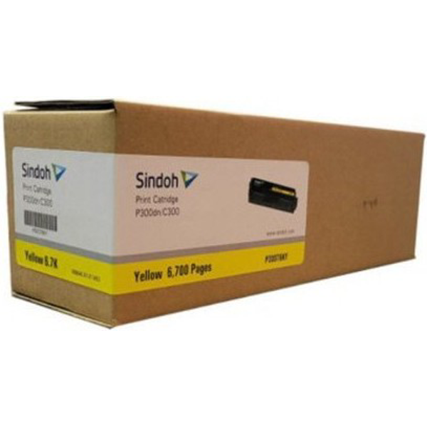 картридж желтый для цветных устройств sindoh p300dn/c300 (p300t6ky-w)