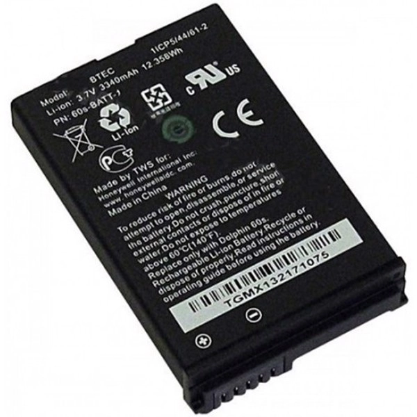 аккумулятор для терминала honeywell, li-ion, 3.7v, 3340mah