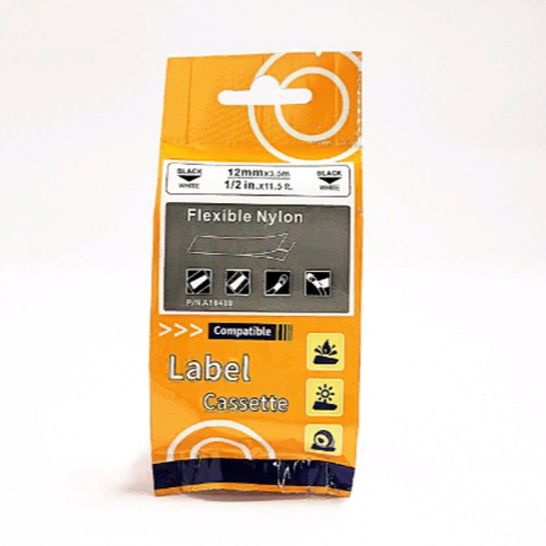 картридж c нейлоновой лентой для принтеров rhino 3.5 м х 12 мм, белый