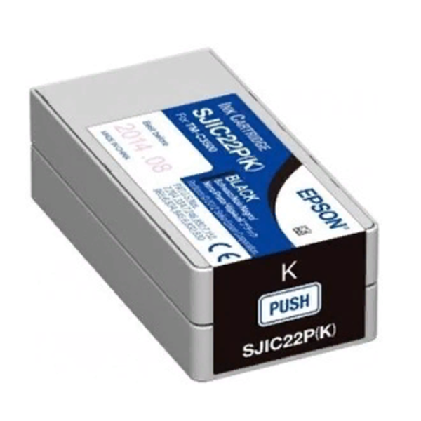 картридж epson sjic22p(k) для принтера tm-c3500