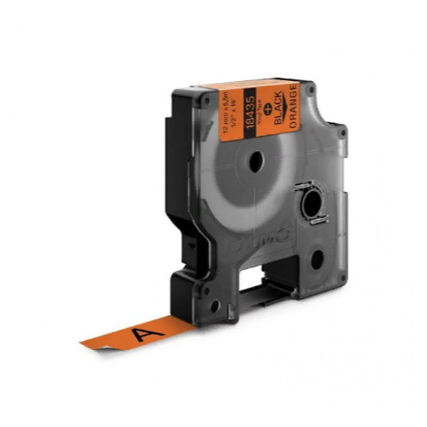 картридж c виниловой лентой для принтеров dymo rhino 5.5 м x 12 мм, оранжевый