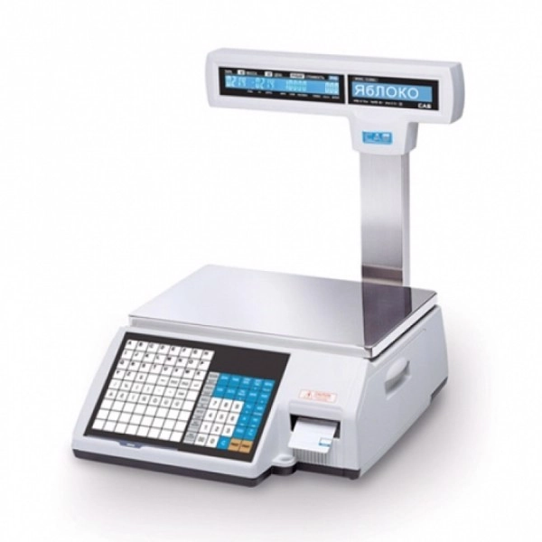 весы с печатью этикеток cas cl-5000j-30ip