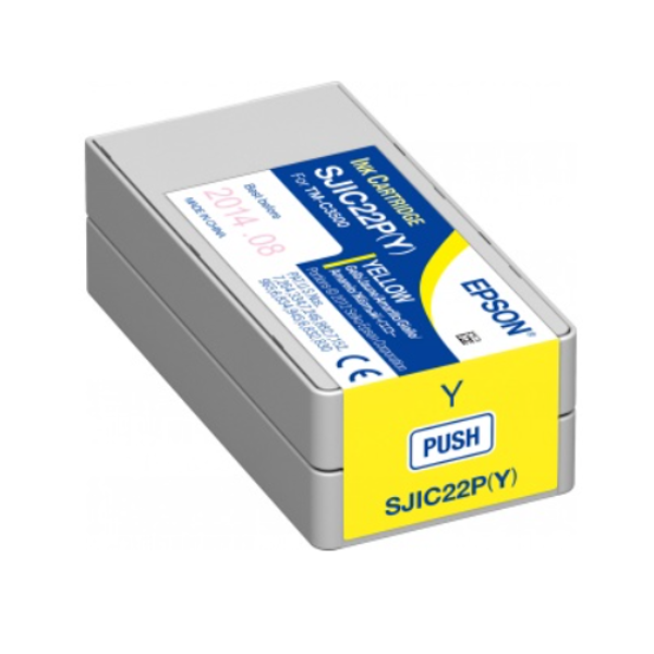 картридж epson sjic22p(y) для принтера tm-c3500