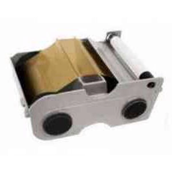 картридж с монохромной лентой и чистящим валиком fargo. сублимационная лента "золотой металлик" - 500 отпечатков