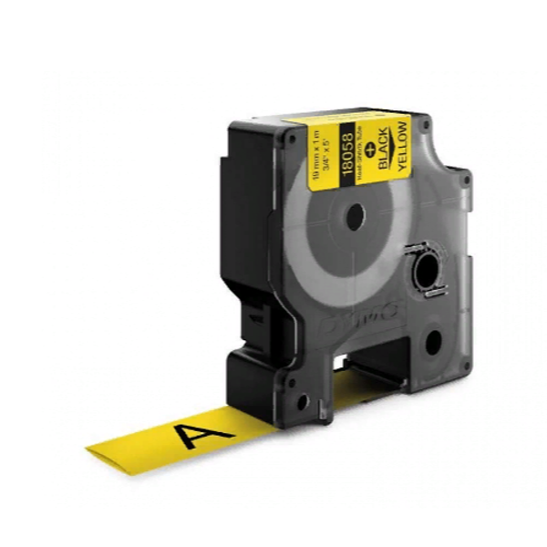 картридж с термоусадочной трубкой для принтеров dymo rhino 1.5 м x 19 мм, желтый