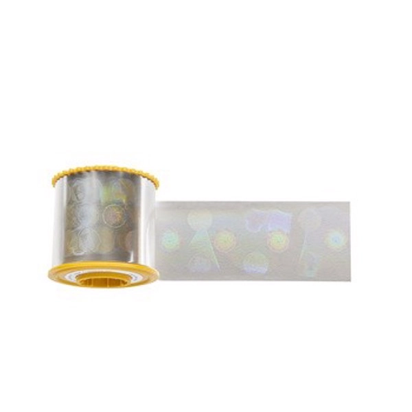 лента ламинационная для zxp7 1 mil, bottom,holographic wallpaper, “safe globe” design, 750