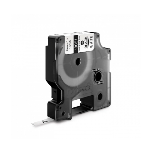 картридж с термоусадочной трубкой для принтеров dymo rhino 1.5 м x 6 мм, белый