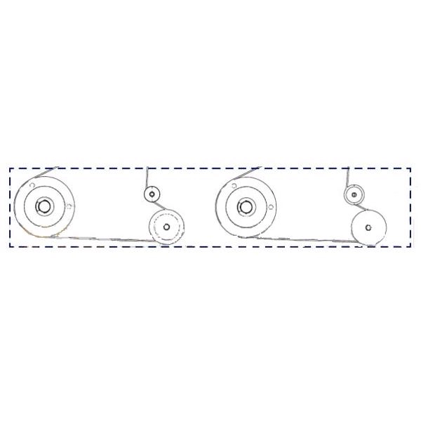 Перемоточная система в сборе для принтеров Zebra Xi4 Series, 105SLPlus