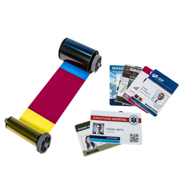 комплект полноцветная лента ymck и ретрансферная лента для advent solid-810