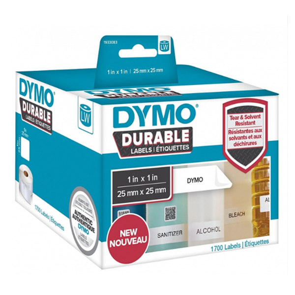самоклеящаяся термоэтикетка для принтеров dymo label writer, адресная, 25 мм х 25 мм, 1700 штук