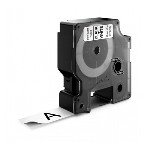 картридж с виниловой лентой d1 для принтеров dymo, белый