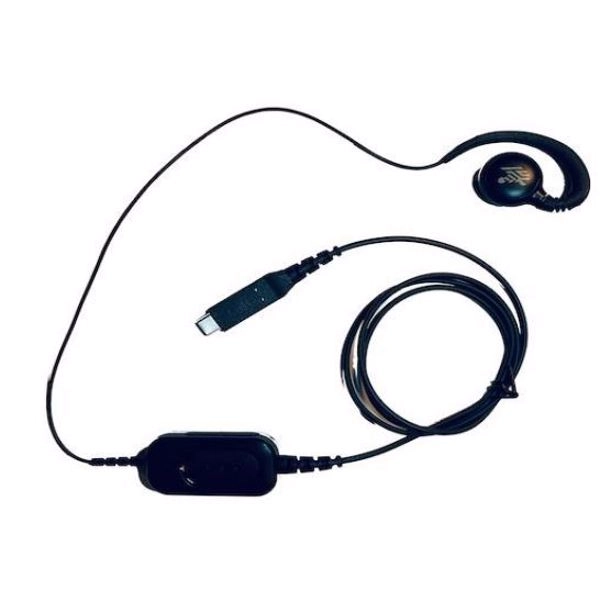 проводная usb-гарнитура для ptt + voip с вращающимся наушником для ношения на правом/левом ухе zebra для tc73/tc78
