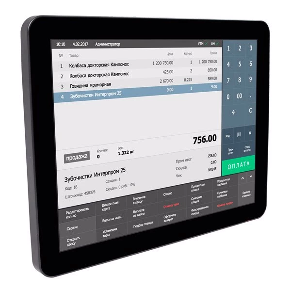 сенсорная панель емкостная 15.6" с тач. контроллером для моноблока pos-a1 (pc6341)