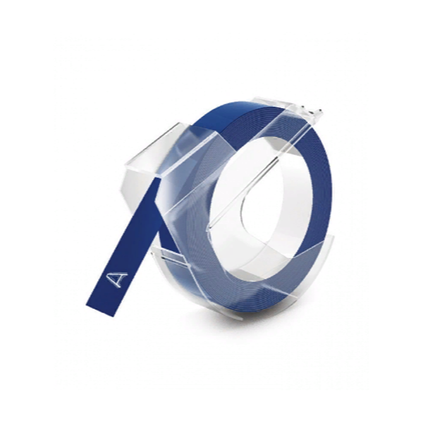 лента для механических принтеров dymo omega, цвет синий, 3шт